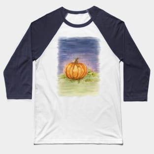 Watercolor Pumpkin Patch Baseball T-Shirt